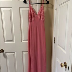 Pink maxi dress